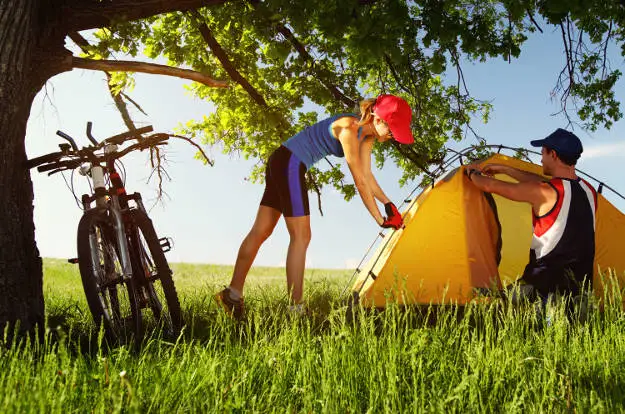 Campers with 2 Bikes