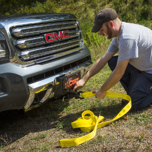 CURT front hitch with D-ring tow hook