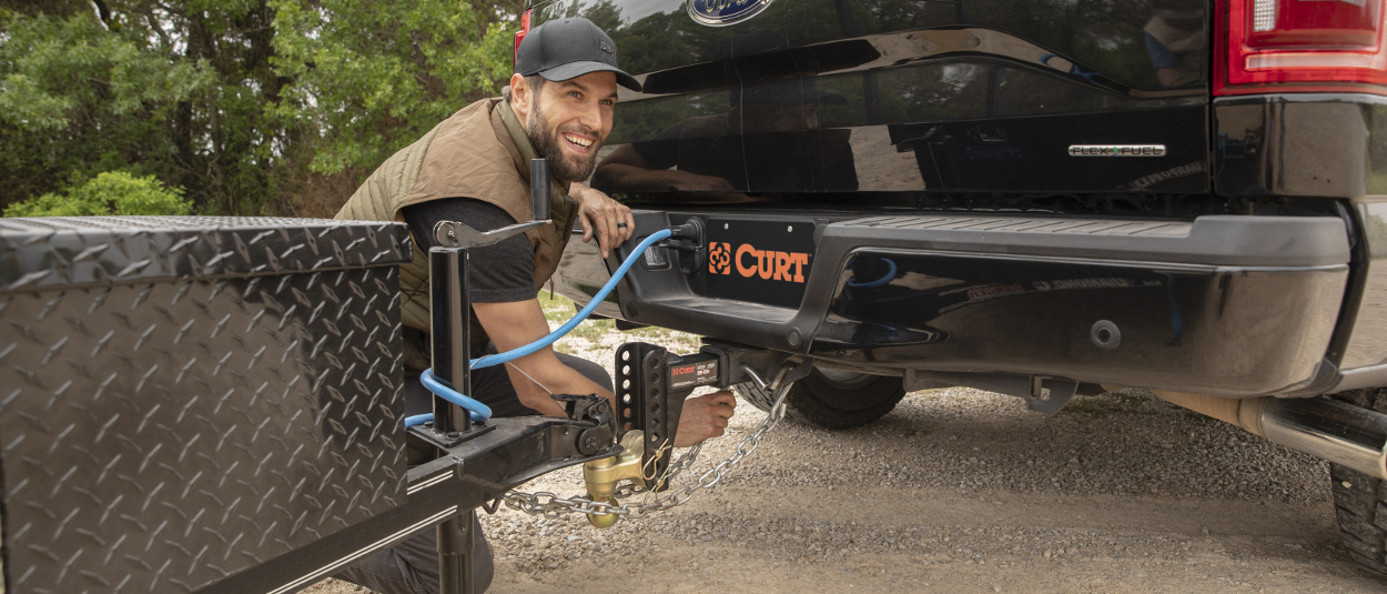 CURT towing accessories for trailer hitch setup