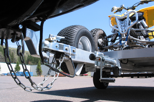 CURT trailer wiring on truck towing ATV trailer