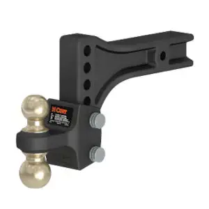 HD ADJUSTABLE TRAILER HITCH BALL MOUNT WITH DUAL BALL