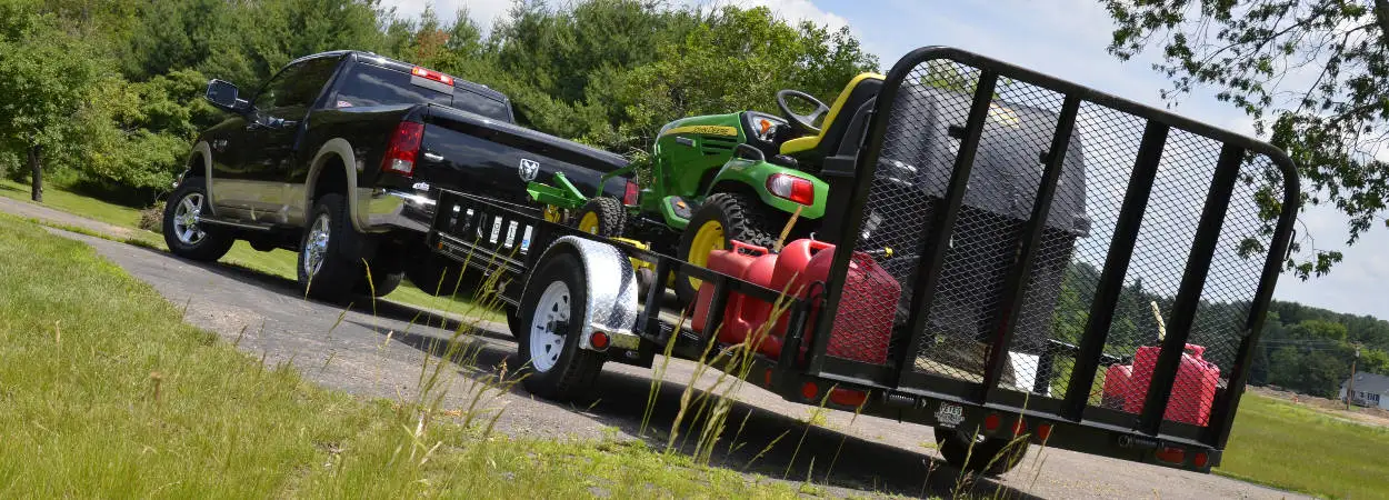 Fully Loaded Trailer Truck Towing