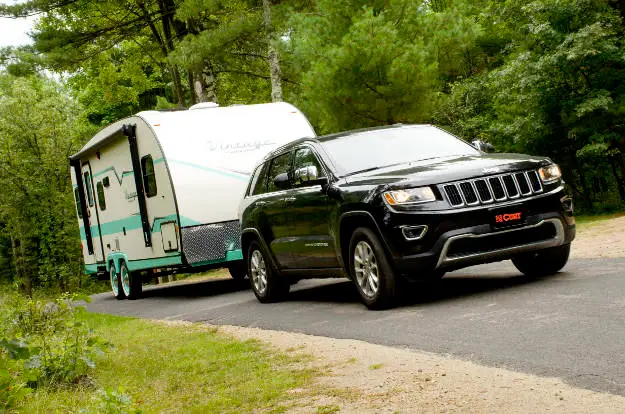 Jeep Towing Travel Trailer Camper