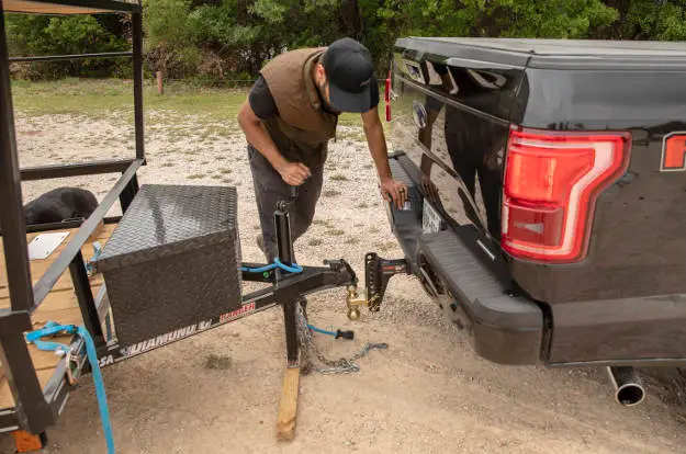 Lower Trailer Coupler onto Ball