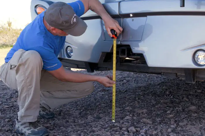 Measure RV Hitch and Base Plate Height