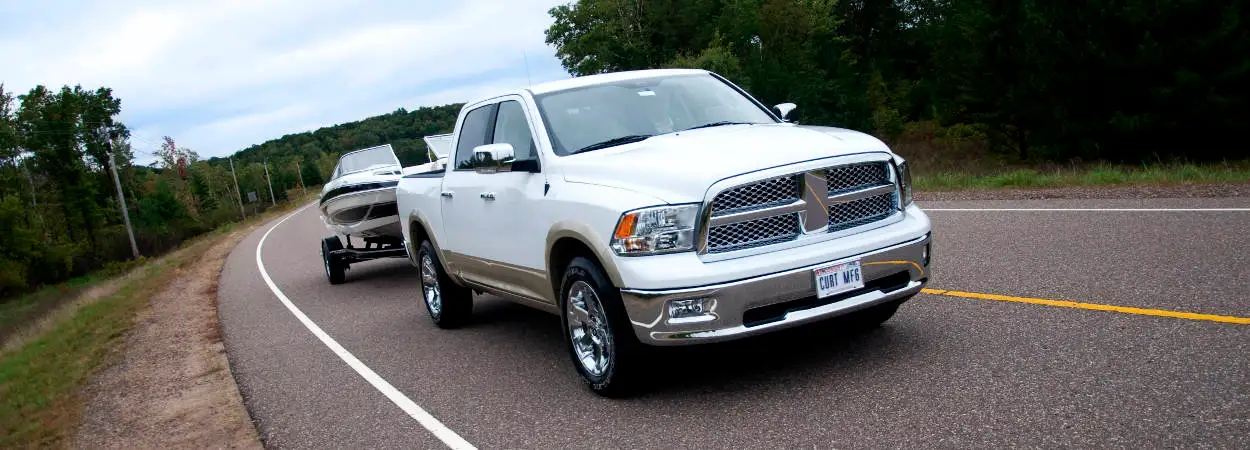 Pickup Truck Hitch Towing Boat Trailer