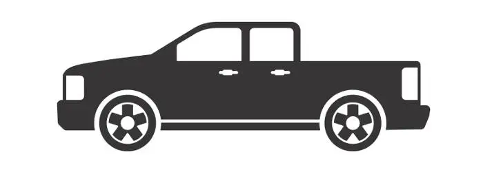 Short-Bed Pickup Truck Diagram