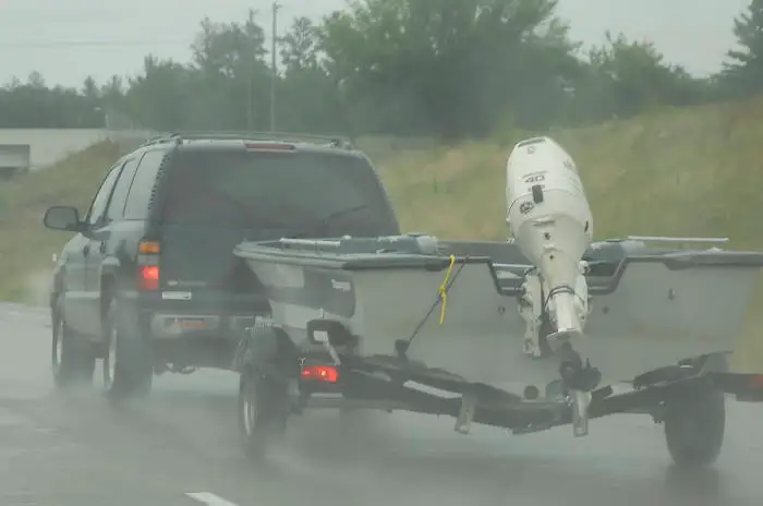 Towing Trailer in Bad Weather